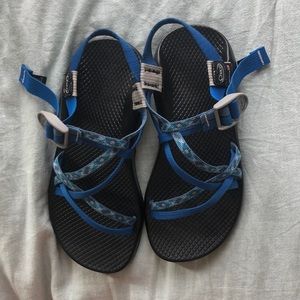 Custom made blue chacos
